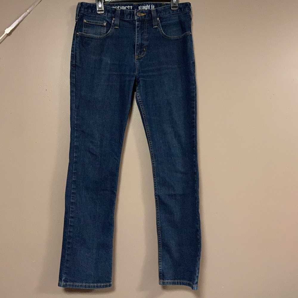 mens dark was catharrtt jeans